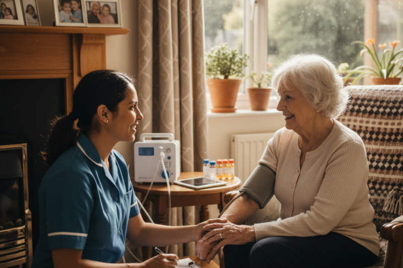 Papel Essencial das Enfermeiras em Cuidados Domiciliares